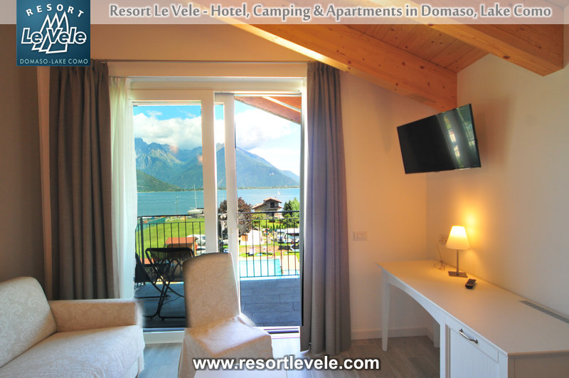 Hotel-Resort Le Vele Comer See - Suite mit Balkon und Seeblick